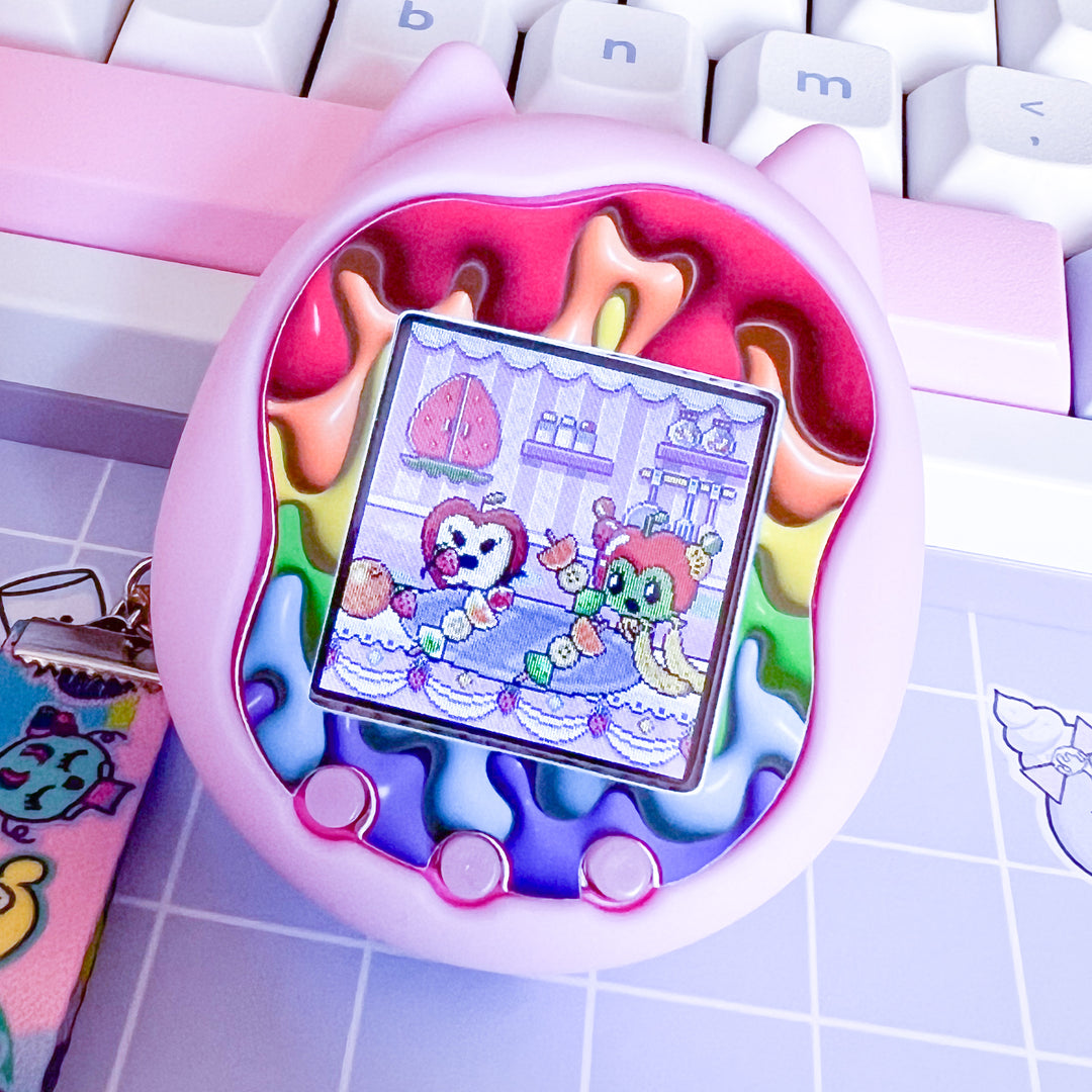 Tamagotchi uni 3D effect faceplate