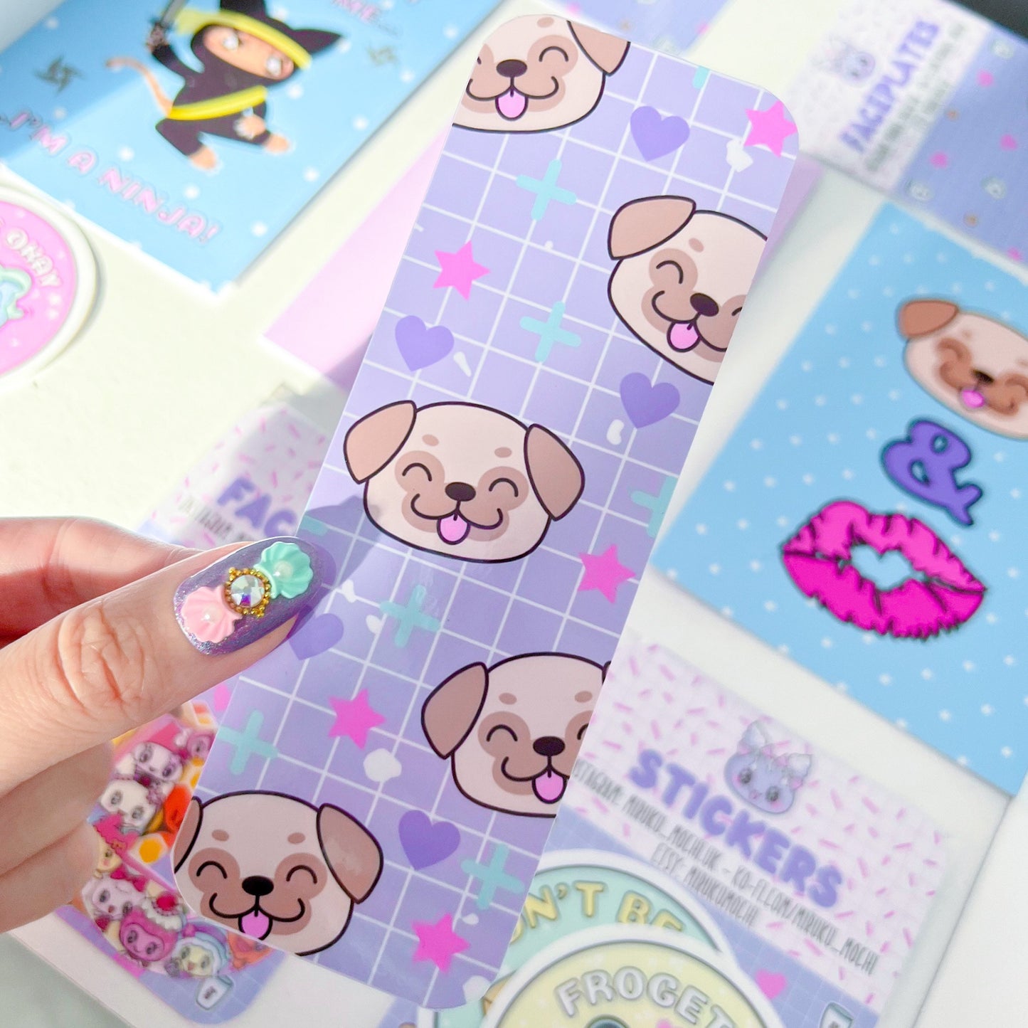 Purple Doggy Bookmark
