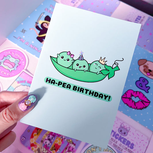 Ha-Pea Birthday Card