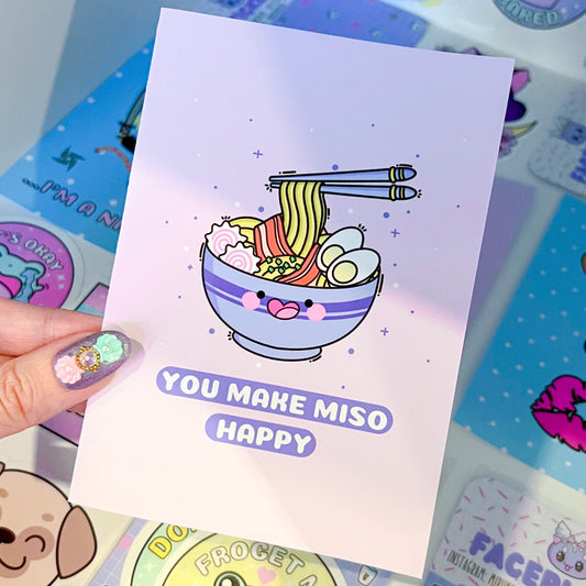 You Make Miso Happy Card