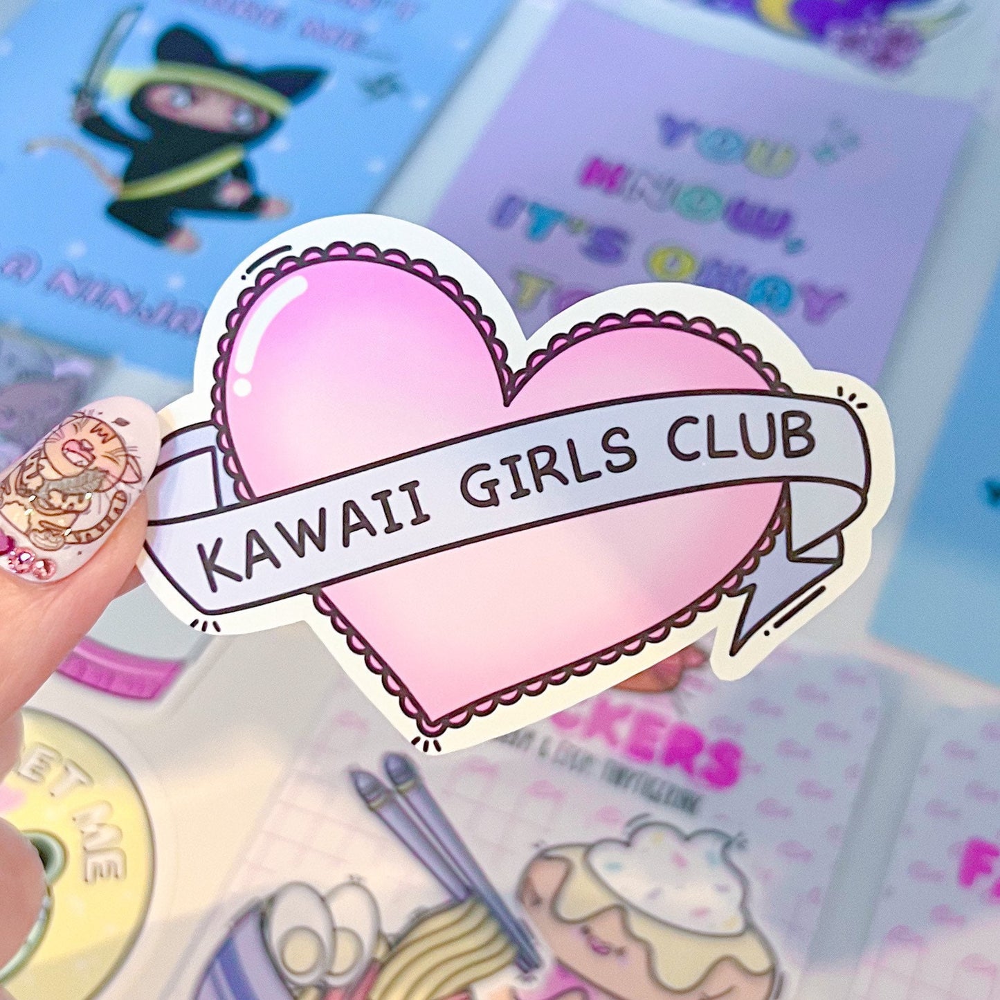 Kawaii Girls Club Heart Sticker