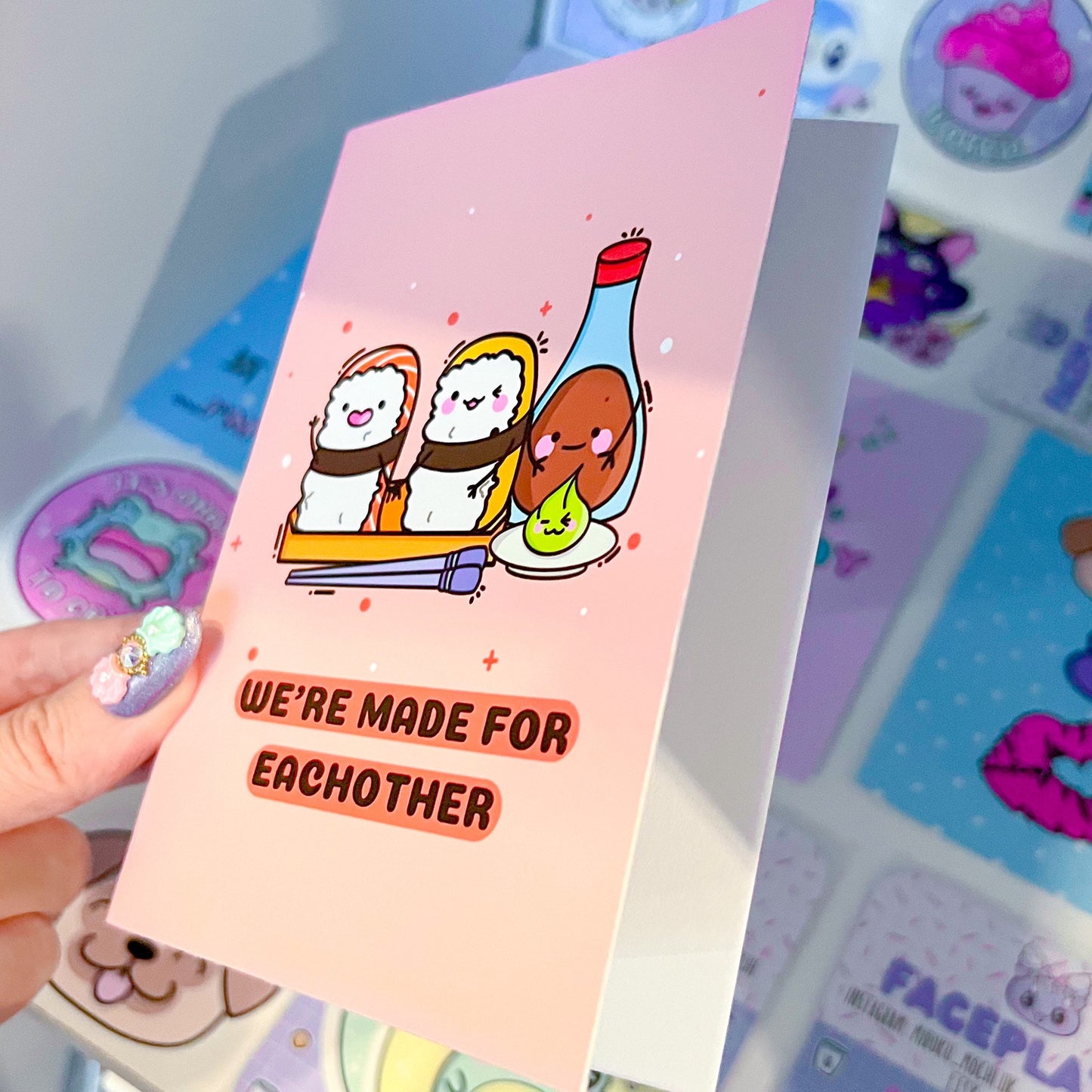 Made for Each other Sushi Card
