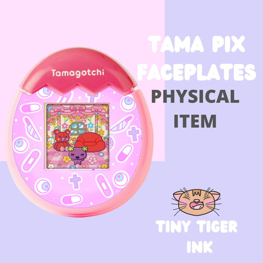 Tamagotchi Pix Faceplates - Pink Creepy Cute