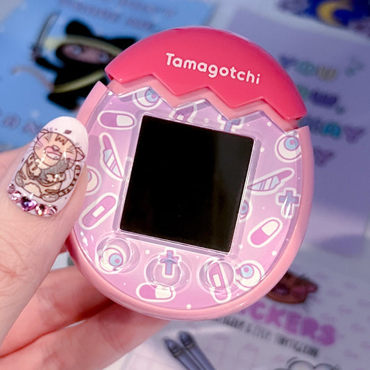 Tamagotchi Pix Faceplates - Pink Creepy Cute