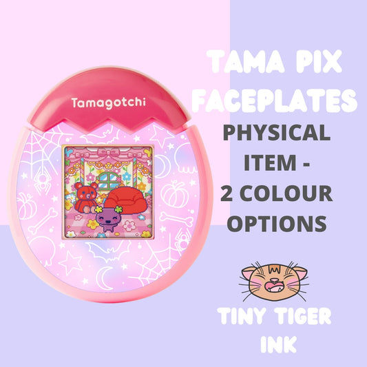 Tamagotchi Pix Faceplates - Pink or Purple Spiders