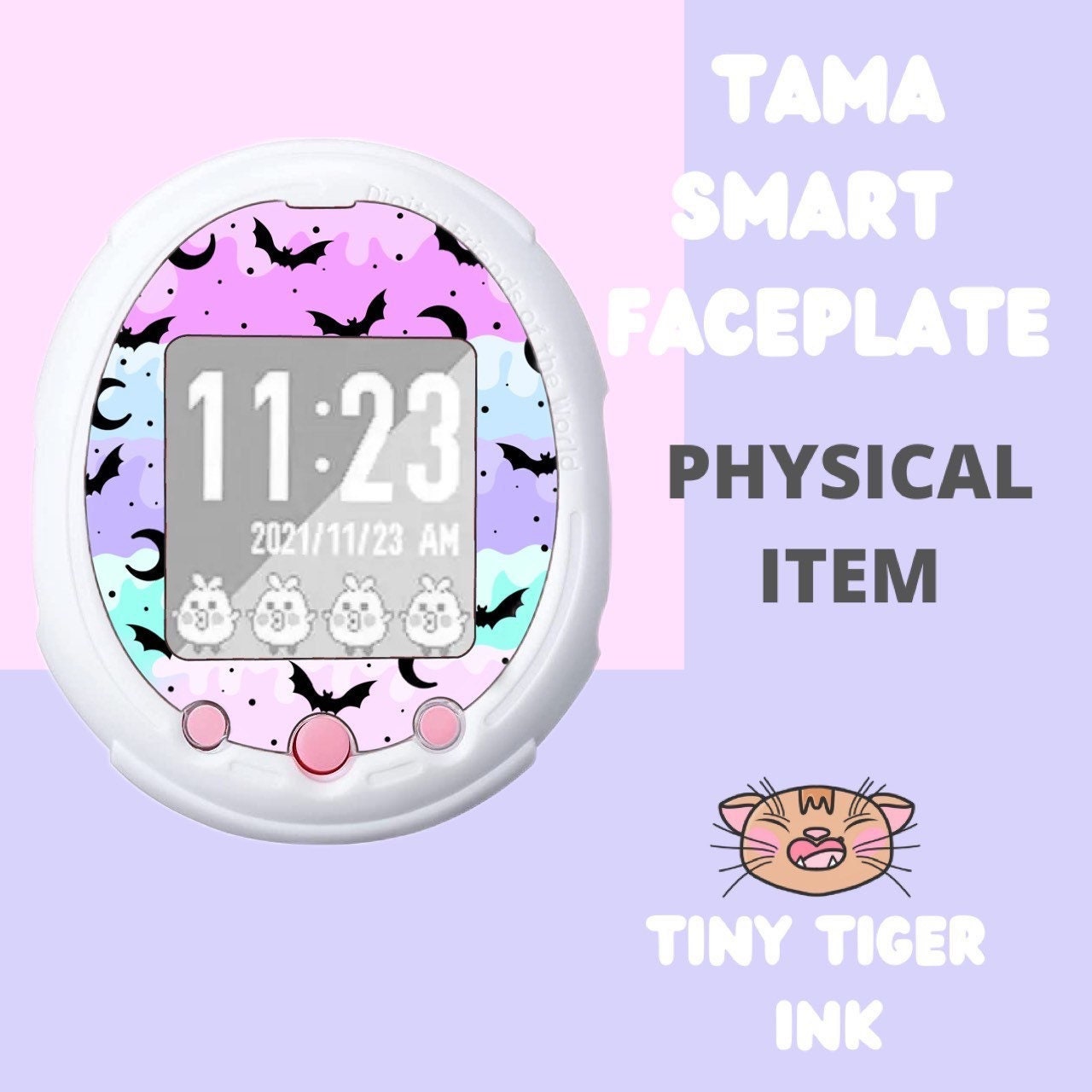 Tamagotchi Smart Watch Faceplates - Pastel Bats
