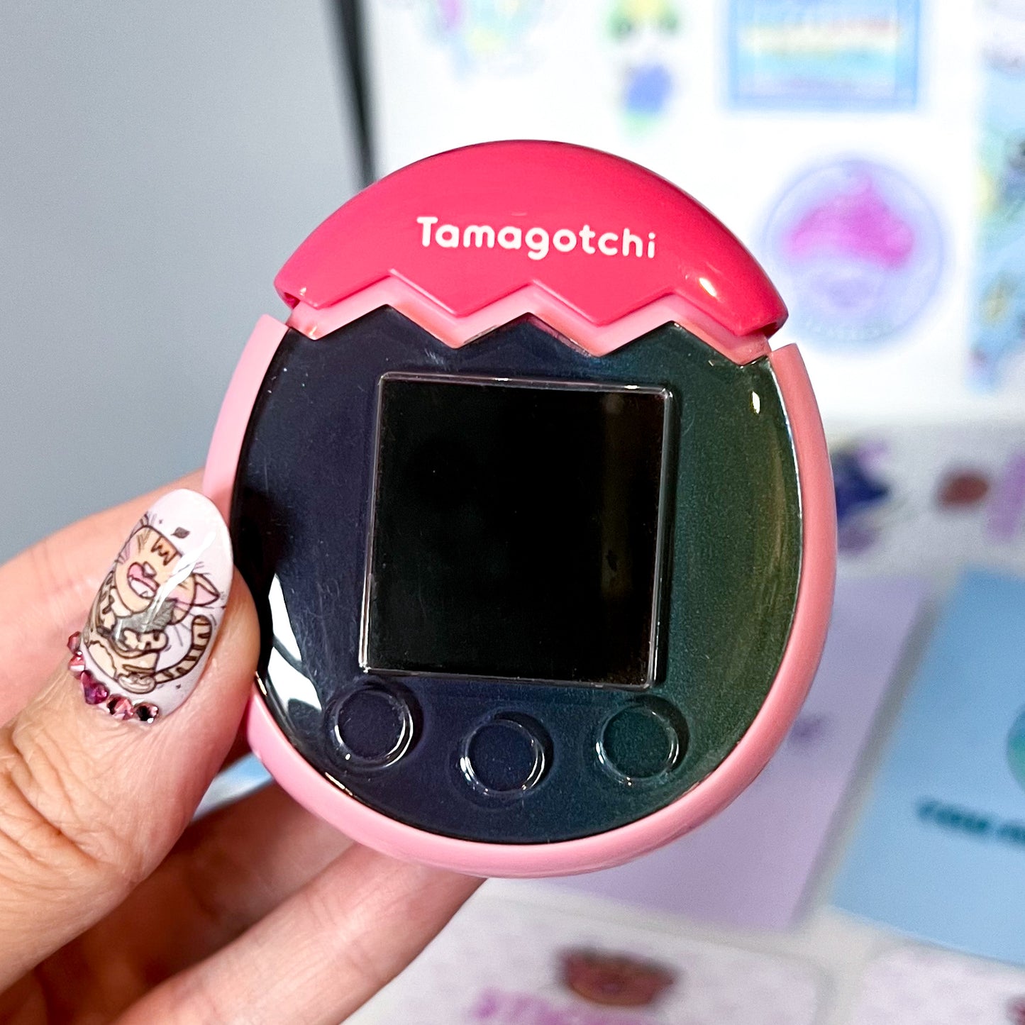 Tamagotchi Pix Reflective Holographic Faceplate