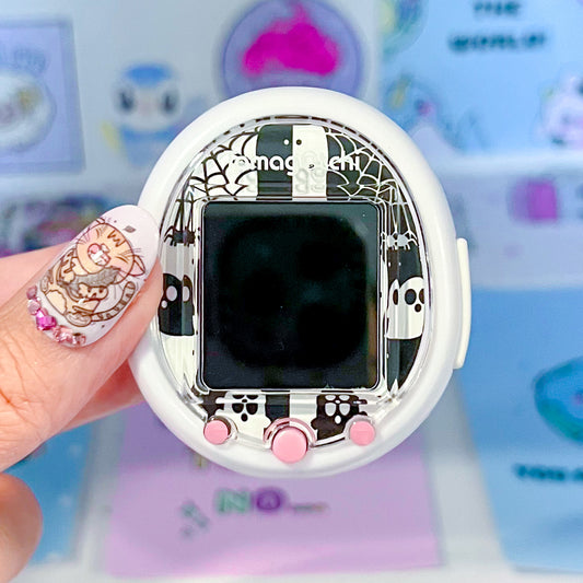 Tamagotchi Smart Watch Faceplates - Black and White Ghosts