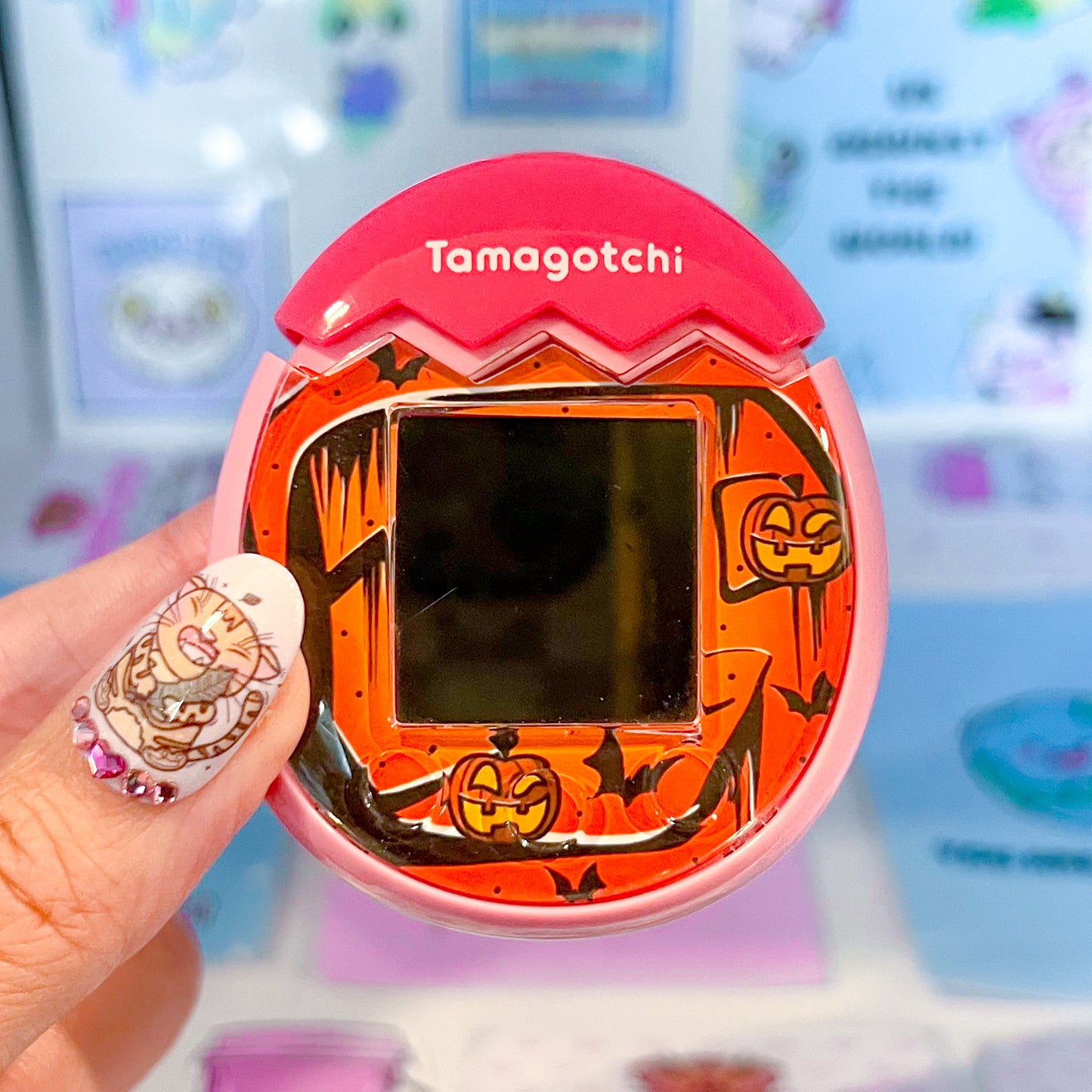 Tamagotchi Pix Faceplates - Orange Pumpkins