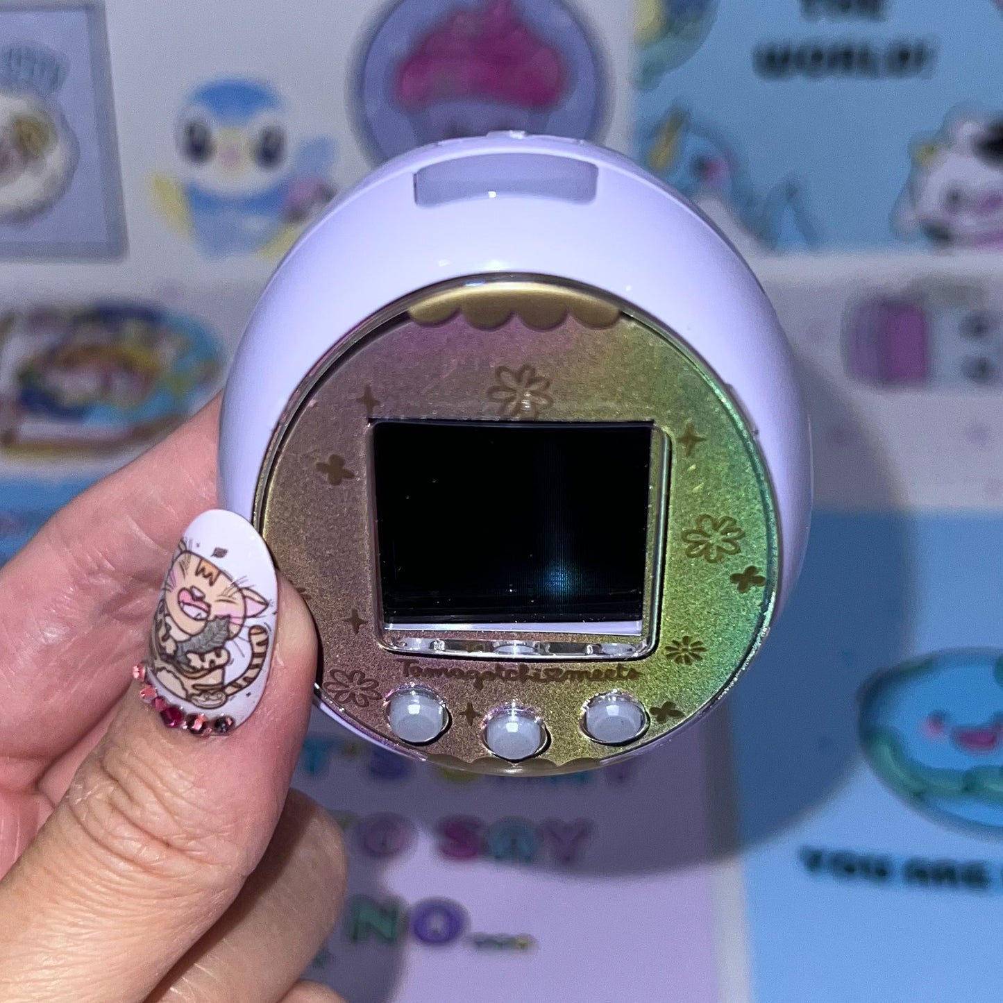 Tamagotchi Meets/ON/Ssome Reflective Holographic Faceplates